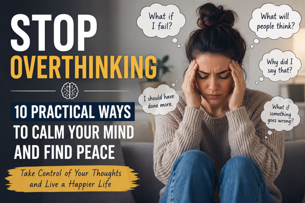 How to stop overthinking and find peace of mind