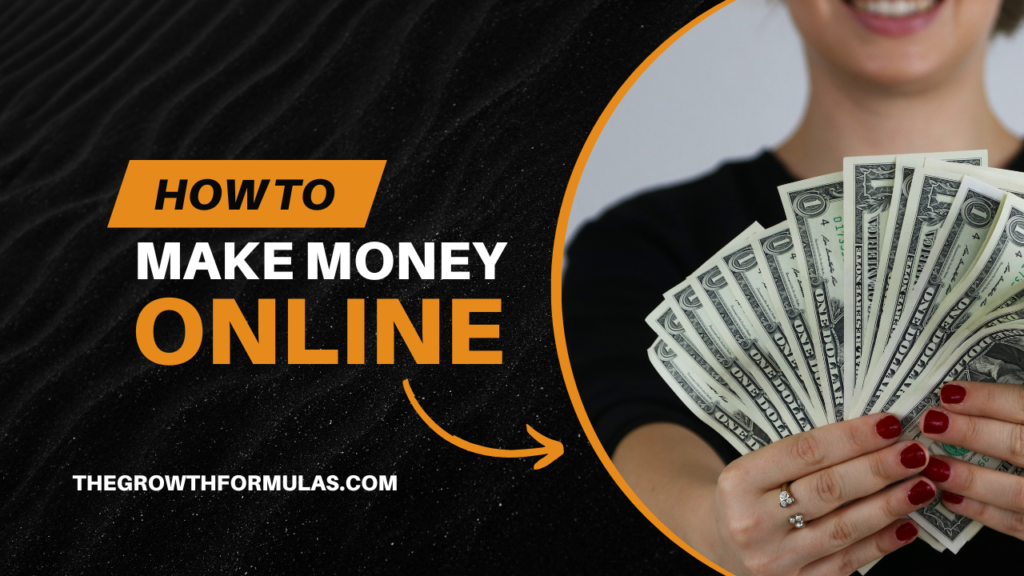 Person holding US dollar bills illustrating how to make money online through legitimate online income opportunities.