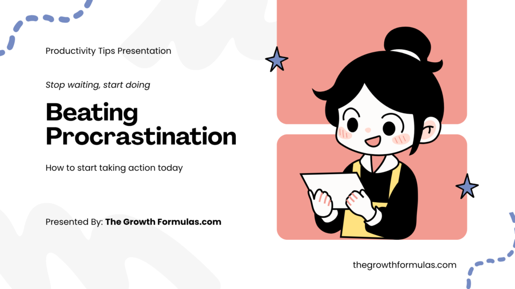 A person overcoming procrastination by focusing on work at a clean desk with a laptop, notebook, and productivity checklist, illustrating effective time management and better focus.Image CaptionSimple daily habits and proven productivity techniques can help you beat procrastination, stay focused, and achieve your goals faster.