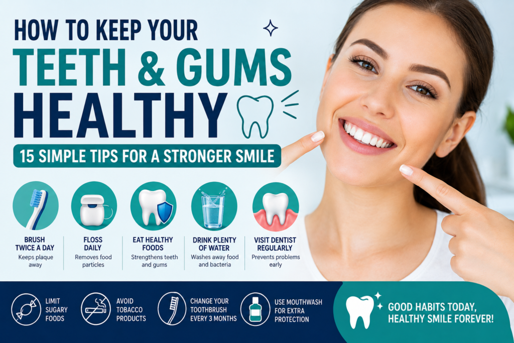 How to keep your teeth and gums healthy with simple daily tips